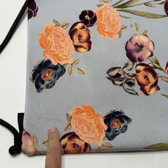 Triangl Neoprene Bikini Swimsuit Gray Floral 2pc Bathing Suit S/M With Bag GLAWS - Picture 14 of 16